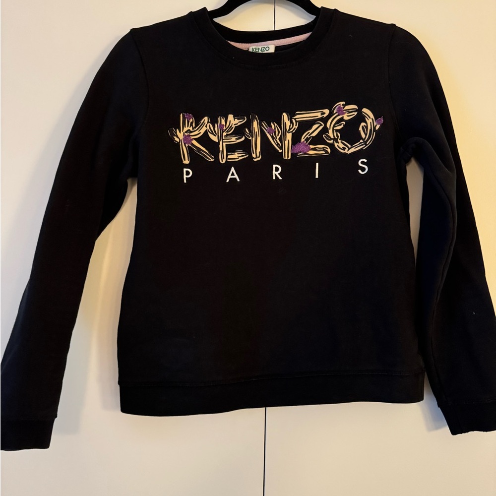 Kenzo dark blue Sweatshirt with Multicolor Logo